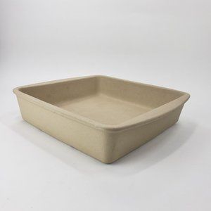 Pampered Chef Stoneware 9x9x2 Square Baker Pan #1490 Family Heritage Collection